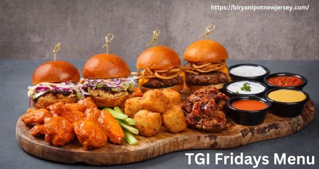 TGI Fridays Menu 